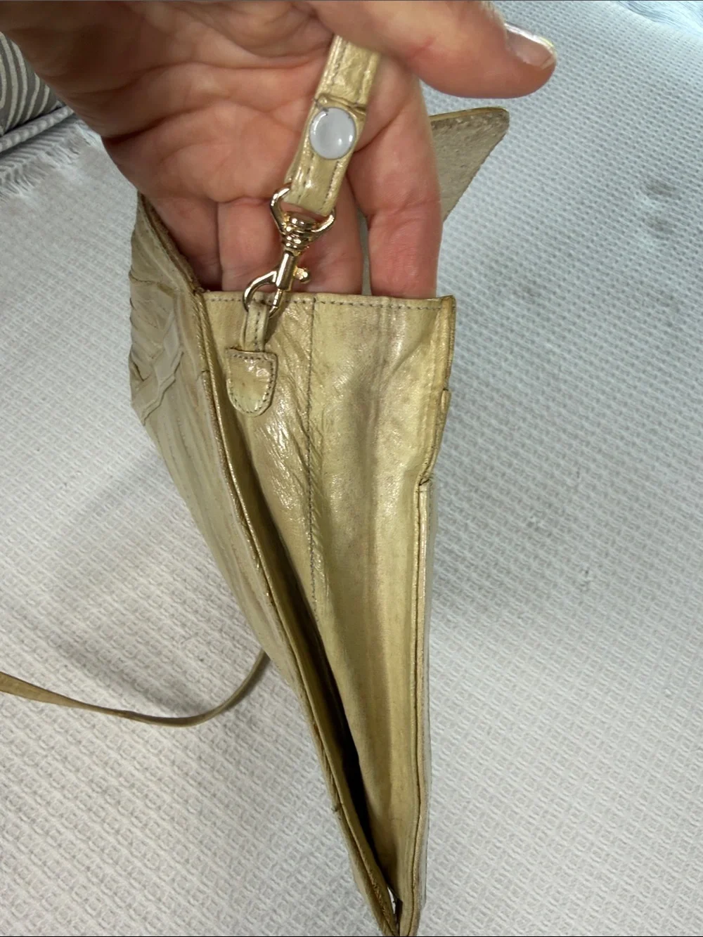 Vintage 80’s Eel skin crossbody bag or clutch